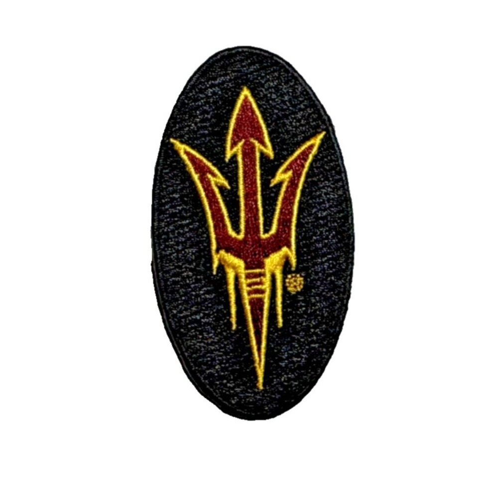 ASU Arizona State Sundevils Logo Embroidered 3in Iron / Sew-On Patch
